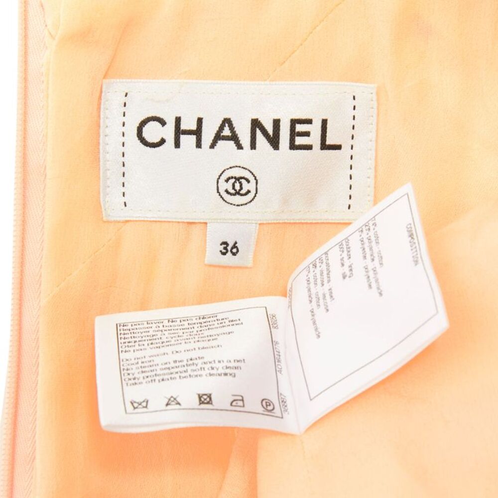 Chanel speckle tweed lace dress - Picture 8 of 9